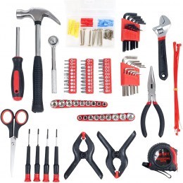 Stalwart home, car and office tool kit in roll-up case6